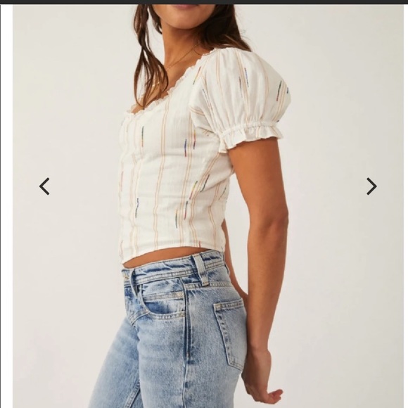 Free People Seratonin Corset Top - Ivory size large NWT - Picture 7 of 8